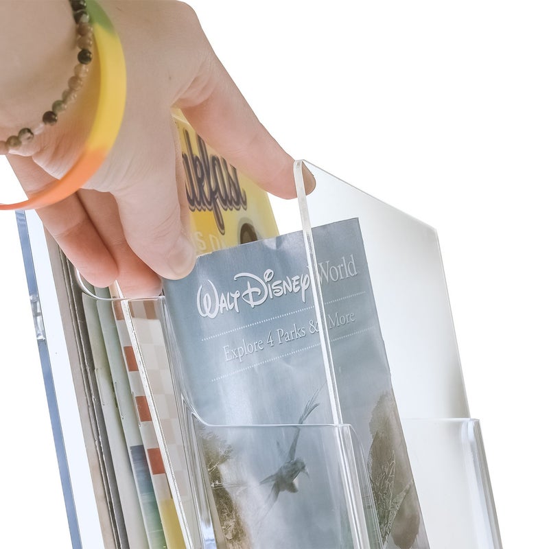 SourceOne Premium Acrylic Brochure Support Inserts for Humid Environments, 5 Pack - Image 5